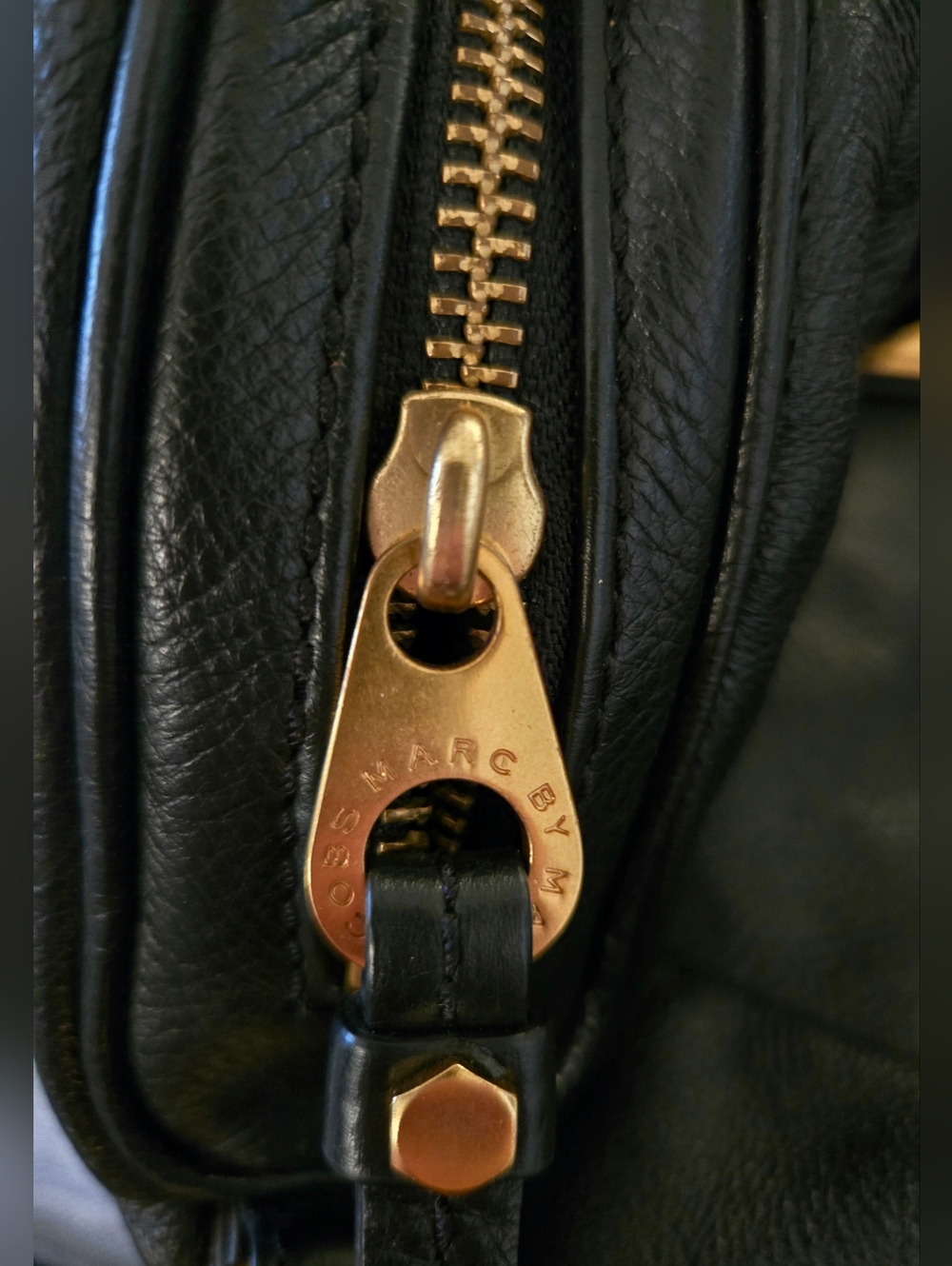 🖤 Marc By Marc Jacobs Classic Q Groovee Satchel Black Leather Crossbody Bag - Picture 10 of 16